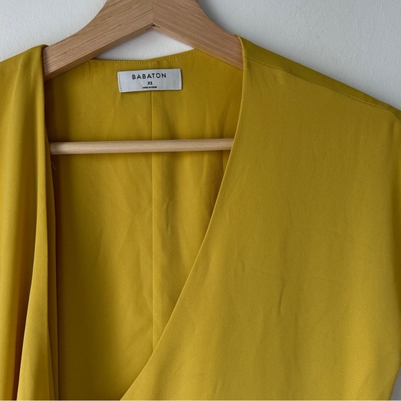 Aritzia Babaton Wallace chartreuse yellow dress XS - Picture 10 of 13